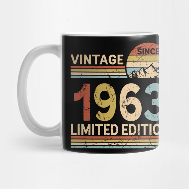 Vintage Since 1963 Limited Edition 60th Birthday Gift Vintage Men's by Schoenberger Willard